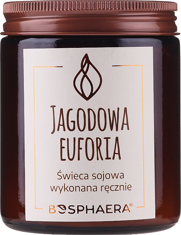 Zapachowa świeca sojowa Jagodowa euforia - Bosphaera Berry Euphoria