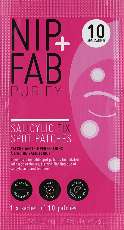 Plastry punktowe na niedoskonałości z kwasem salicylowym - NIP+FAB Salicylic Fix Spot Patches — Zdjęcie N2