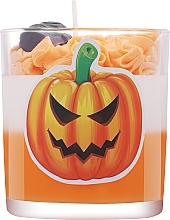 Kup Świeca dekoracyjna Halloween, dynia z krzywym uśmiechem - KaWilamowski Scented Candle