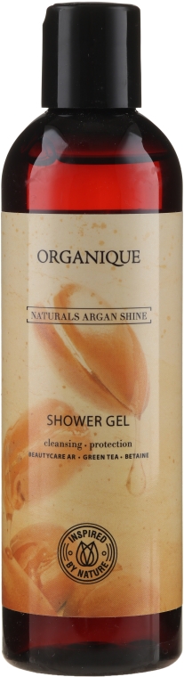 Odżywczy żel pod prysznic do suchej i wrażliwej skóry - Organique Naturals Argan Shine — Zdjęcie N1