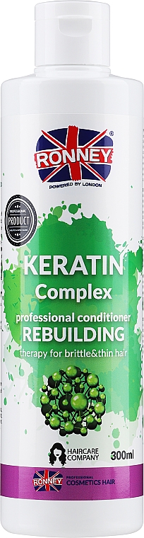 Odżywka do włosów - Ronney Professional Keratin Complex Rebuilding Conditioner — Zdjęcie N2