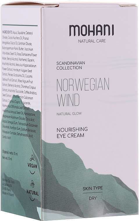 Odżywczy krem ​​pod oczy - Mohani Natural Care Norwegian Wind Nourishing Eye Cream