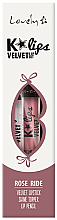 Zestaw do makijażu ust - Lovely K'Lips Velvet (lipstick + lip/pencil + lip/top) — Zdjęcie N1