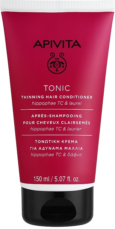 Tonizująca odżywka do włosów przerzedzających się - Apivita Tonic Conditioner — Zdjęcie N1