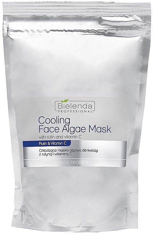 PRZECENA! Chłodząca maska algowa do twarzy z rutyną i witaminą C - Bielenda Professional Cooling Face Algae Mask With Rutin And Vitamin C (uzupełnienie) * — Zdjęcie N2