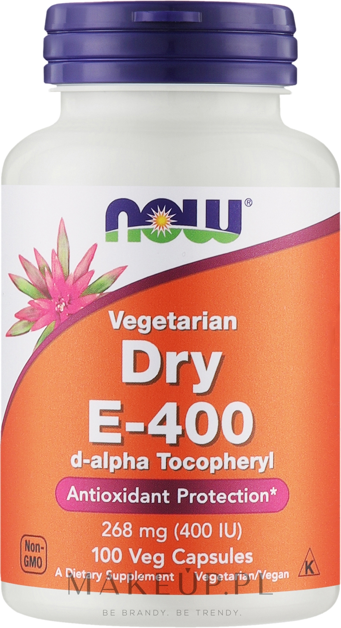 Kapsułki z witaminą E-400 - Now Foods Vitamin E-400 D-Alpha Tocopheryl Veg Capsules — Zdjęcie 100 szt.