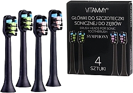 Kup Główka elektrycznej szczoteczki do zębów Symphony Black - Vitammy