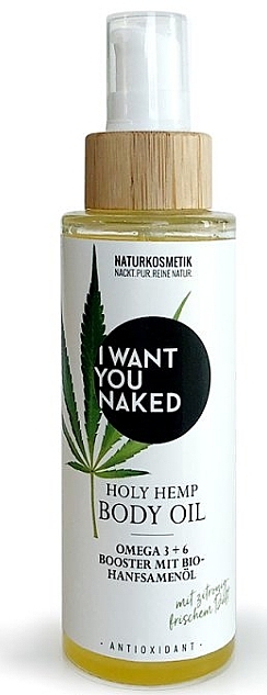 Masło do ciała Seed Oil - I Want You Naked Hold Hemp Body Oil — Zdjęcie N1