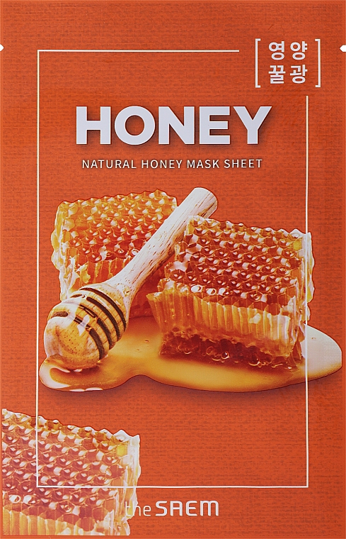 Maseczka w płachcie do twarzy z ekstraktem z miodu - The Saem Natural Honey Mask Sheet