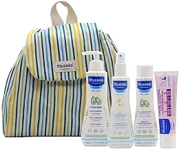 Kup Zestaw w plecaku, 5 produktów - Mustela Bebe Little Moments Mochila Rayas Set