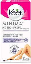 Kup Plastry z woskiem do depilacji nóg - Veet MINIMA Easy Gel Wax Strip