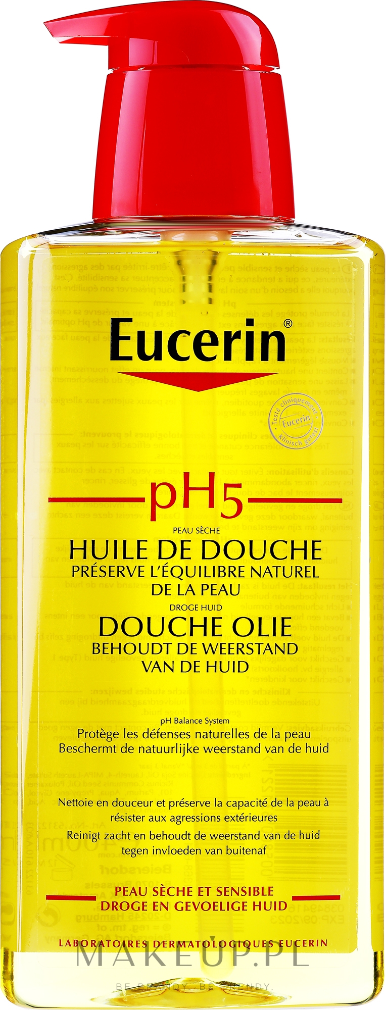Olejek pod prysznic do skóry suchej i wrażliwej - Eucerin pH5 Shower Oil — Zdjęcie 400 ml