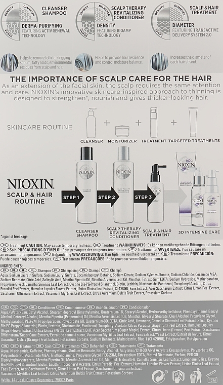 Zestaw - Nioxin Hair System 1 Kit (shm/150ml + cond/150ml + mask/50ml) — Zdjęcie N3