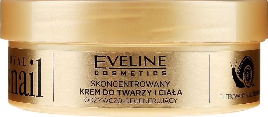 Skoncentrowany krem do twarzy i ciała odżywczo-regenerujący - Eveline Cosmetics Royal Snail — Zdjęcie N2