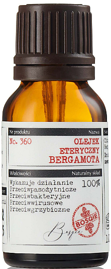 Naturalny olejek eteryczny Bergamota - Bosqie Natural Essential Oil — Zdjęcie N1
