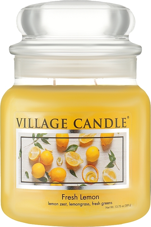 Świeca zapachowa w słoiczku Świeża cytryna - Village Candle Fresh Lemon — Zdjęcie N3