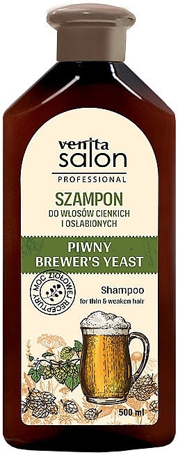 Szampon do włosów cienkich i osłabionych - Venita Salon Professional Beer Extract — Zdjęcie N1