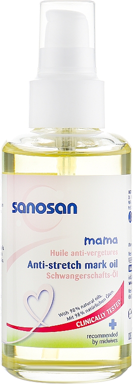 Olejek na rozstępy dla kobiet w ciąży - Sanosan Mama Anti-Stretch Mark Oil — Zdjęcie N2