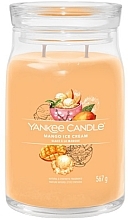 Świeca zapachowa w słoiku Mango Ice Cream, 2 knoty - Yankee Candle Singnature  — Zdjęcie N2