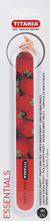 Pilnik do paznokci, truskawki - Titania Nail File Fruity — Zdjęcie N1