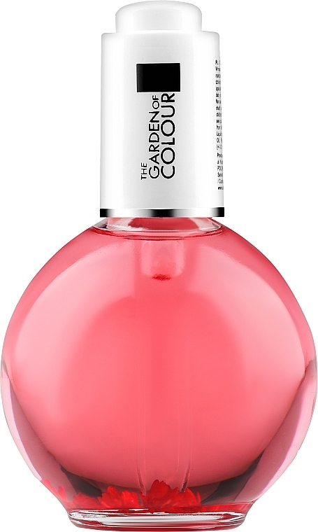 Olejek do paznokci i skórek z kwiatami - Silcare Cuticle Oil Raspberry Light Pink — Zdjęcie N1