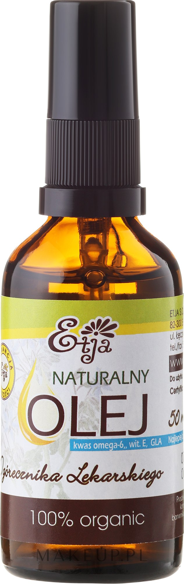 Naturalny olej z ogórecznika lekarskiego - Etja — Zdjęcie 50 ml