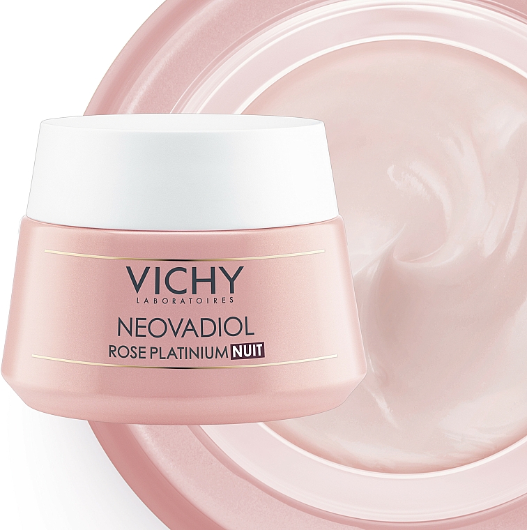 Rewitalizujący krem na noc dla skóry dojrzałej - Vichy Neovadiol Rose Platinum Night Cream — Zdjęcie N4
