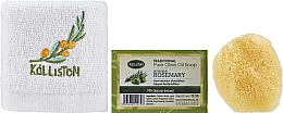 Zestaw - Kalliston Rosemary (soap/100g + sponge + towel) — Zdjęcie N2