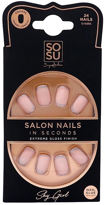 Zestaw sztucznych paznokci - Sosu by SJ Salon Nails In Seconds Shy Girl — Zdjęcie N1