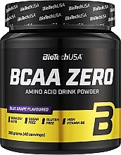 Kup Kompleks aminokwasów w proszku Niebieskie winogrona - BioTechUSA BCAA Zero Blue Grap Amino Acid Drink Powder 