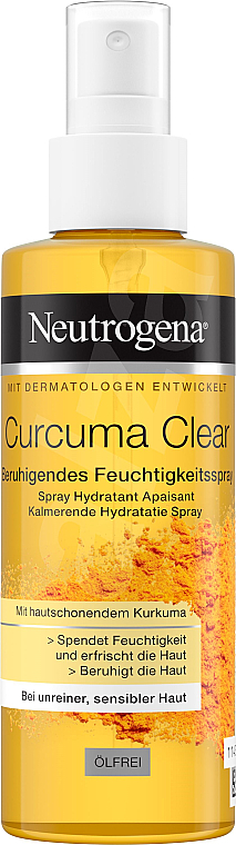 Mgiełka do twarzy - Neutrogena Curcuma Clear Toning Mist — Zdjęcie N1