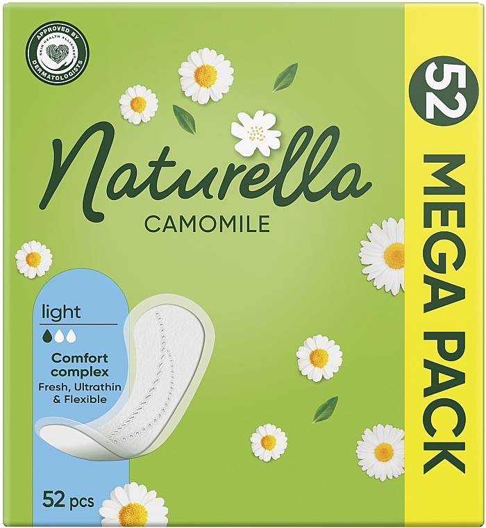 PRZECENA! Codzienne wkładki higieniczne, 52szt. - Naturella Camomile Light XL Pack * — Zdjęcie N4