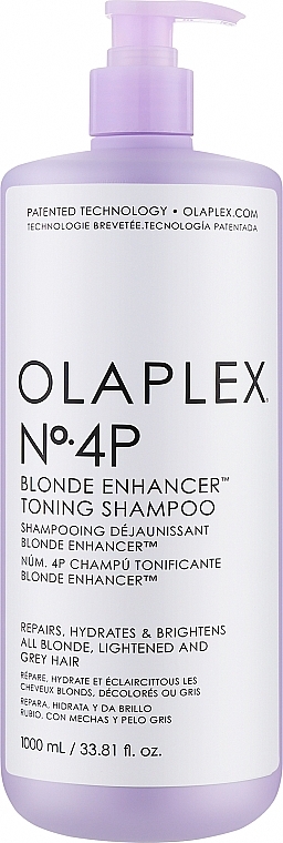 Szampon neutralizujący do włosów blond - Olaplex No 4P Blonde Enhancer Toning Shampoo — Zdjęcie N3