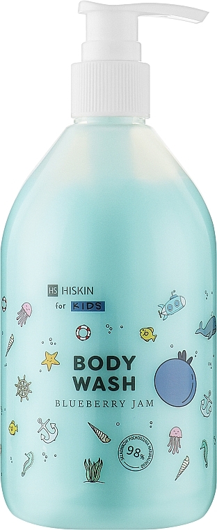 Żel pod prysznic dla dzieci Dżem jagodowy - HiSkin Kids Body Wash Blueberry Jam — Zdjęcie N1