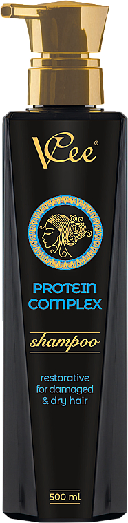 Regenerujący szampon do włosów suchych i zniszczonych - VCee Shampoo Protein Complex — Zdjęcie N1