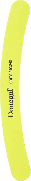 Zakrzywiony pilnik do paznokci Neon Play, 2044, żółty - Donegal — Zdjęcie N1