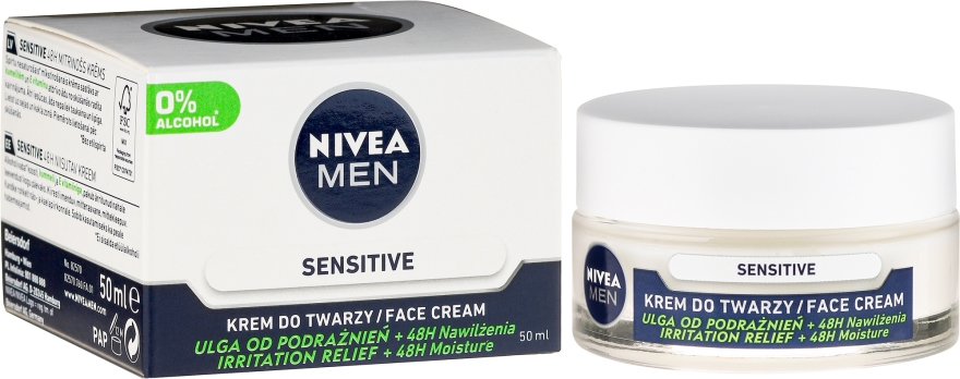 Intensywnie nawilżający krem do twarzy dla mężczyzn Ulga od podrażnień - NIVEA Intensively Moisturizing Cream Men Sensitive Skin — Zdjęcie N6