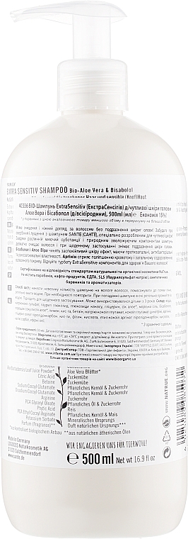 Szampon dla całej rodziny do wrażliwej skóry głowy Aloes i Bisabolol - Sante Family Extra Sensitive Shampoo — Zdjęcie N4
