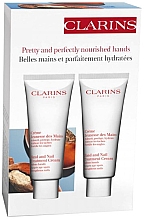 Zestaw do pielęgnacji dłoni - Clarins Hand & Nail Treatment Cream Set (h/cr/2x100ml) — Zdjęcie N1