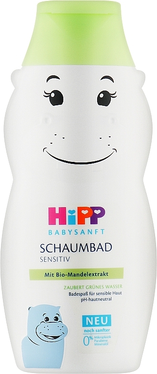 Płyn do kąpieli dla dzieci Hipopotam - Hipp BabySanft Sensitive — Zdjęcie N1