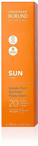 Nawilżająco-ochronny fluid do opalania SPF 20 - Annemarie Borlind Sun Care Sun Fluid SPF 20 — Zdjęcie N2