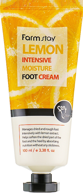 Krem do stóp z ekstraktem cytryny - FarmStay Lemon Intensive Moisture Foot Cream — Zdjęcie N1