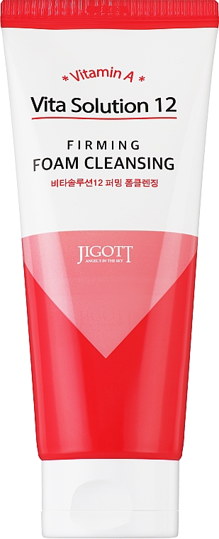 Ujędrniająca pianka oczyszczająca z witaminą A - Jigott Vita Solution 12 Firming Foam Cleansing — Zdjęcie N1