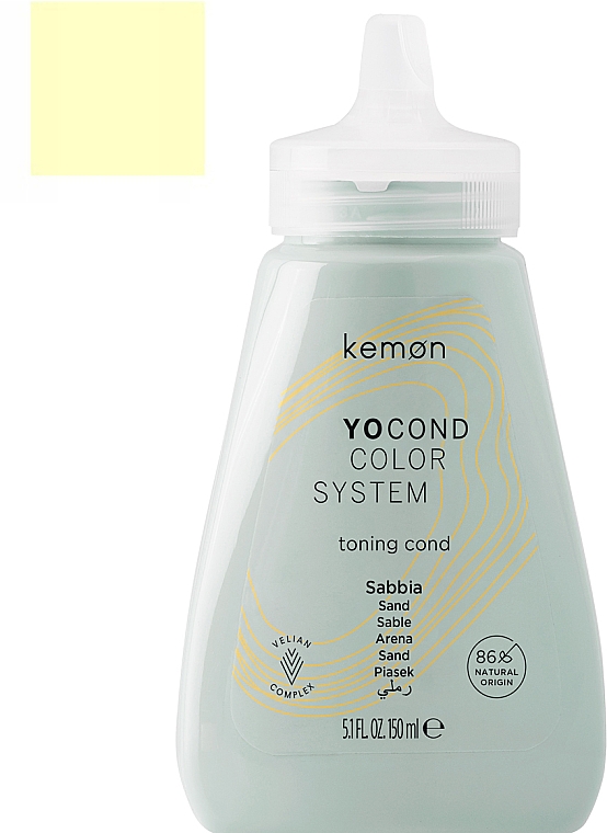 Tonująca odżywka do włosów Piasek - Kemon Yo Cond Color System — Zdjęcie N2