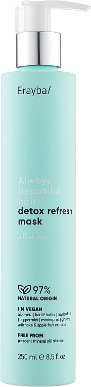 Detoksująca maska ​​do włosów - Erayba ABH Detox Refresh Mask — Zdjęcie N1
