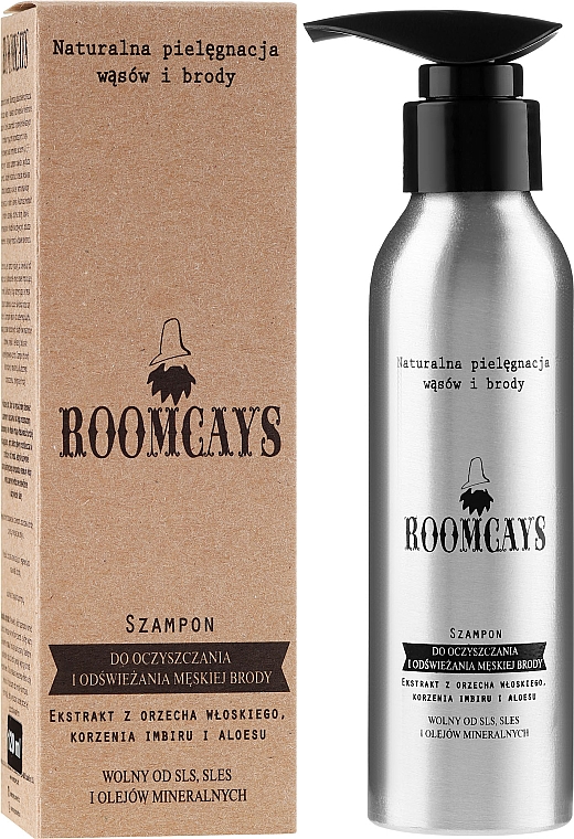 Szampon do oczyszczania i odświeżania męskiej brody - Roomcays Shampoo — Zdjęcie N1