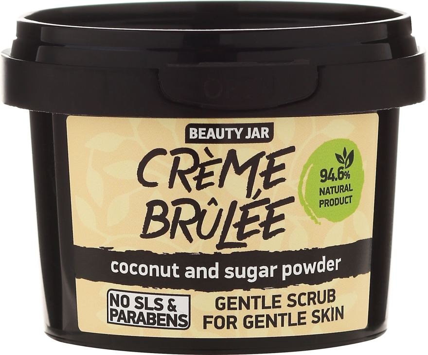 Delikatny scrub do twarzy do skóry delikatnej Crème brûlée - Beauty Jar Coconut And Sugar Powder Gentle Scrub — Zdjęcie N2