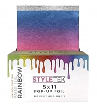 Kup Ryflowana folia fryzjerska 5x11, edycja limitowana, 500 arkuszy - StyleTek Limited Edition Paint The Rainbow Coloring Foil