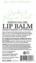 Balsam do ust Jojoba i passiflora - Difeel Essentials Jojoba & Passionfruit Lip Balm — Zdjęcie N2