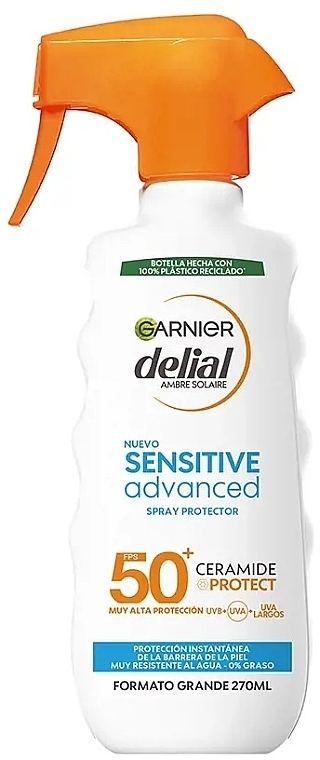 Spray do opalania - Garnier Delial Sensitive Advanced Protector Spray SPF50+ Ceramide Protect — Zdjęcie N3
